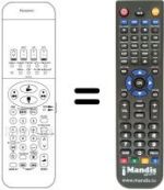 Replacement remote control Panasonic VEQ1956