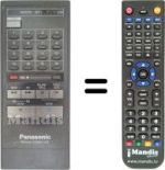Replacement remote control Panasonic VSQ0357
