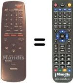 Télécommande équivalente Toshiba V304T