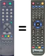 Télécommande équivalente Brandt 2180RI
