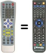 Télécommande équivalente Amstrad DV600