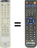 Télécommande équivalente Daewoo DQR1100D
