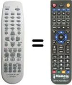 Télécommande équivalente Daewoo DRX1105