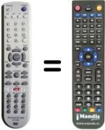 Télécommande équivalente Daewoo DHR7105