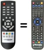 Télécommande équivalente Akai AK-SCART88