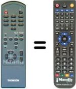 Télécommande équivalente Thomson ASR11T