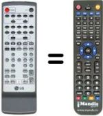 Télécommande équivalente LG FE3500WE