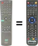 Télécommande équivalente Hitachi DV-P315E