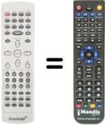 Replacement remote control Amstrad DVX 200