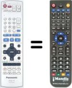 Télécommande équivalente Panasonic DMRE-S10EGS