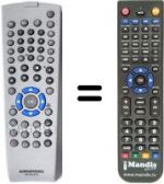 Télécommande équivalente TELE PILOT 87D