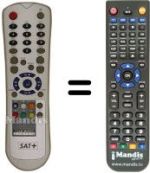 Replacement remote control Telesystem HDR20