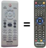 Télécommande équivalente Philips DVP5960