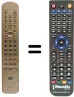 Télécommande équivalente RC17DV