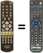 Télécommande équivalente RC4300DV