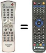Télécommande équivalente RC7010DV