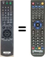 Télécommande équivalente Sony DVP-LS500