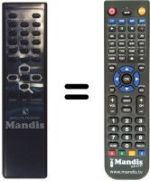 Télécommande équivalente Daewoo DSR210
