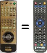 Replacement remote control Sony DVP-S7770