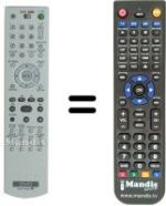 Télécommande équivalente Sony DVP-NS92V