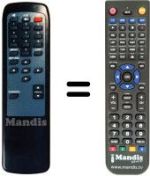 Télécommande équivalente Technisat TECHNIBOXIR