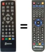 Replacement remote control Tboston RT3620