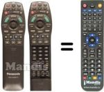 Télécommande équivalente Panasonic DVD-A7