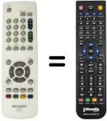 Télécommande équivalente 010190