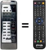 Télécommande équivalente 076G045020