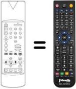 Télécommande équivalente 100 TS 034