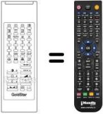 Télécommande équivalente LG CBT 2162 M