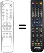 Télécommande équivalente 105-209A