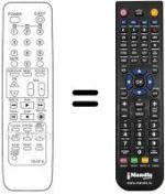 Télécommande équivalente 105-231 G