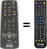 Replacement remote control Sony SLV-E 530 CP