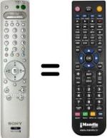 Replacement remote control Sony KLV-21 SG2