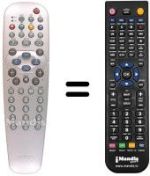 Télécommande équivalente Aristona 17 PF 9945