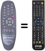 Replacement remote control 19900854