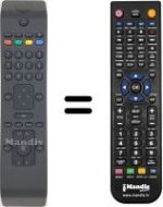Télécommande équivalente Techwood TW 22916 B19 LED