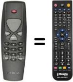 Replacement remote control Ingelen MEDIAMASTER 110 T