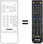 Télécommande équivalente Toshiba 1400 RD