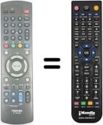 Télécommande équivalente Toshiba 32 ZP 18P