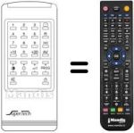 Télécommande équivalente Supertech CTV 2119