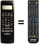 Télécommande équivalente NordMende V 1400 E