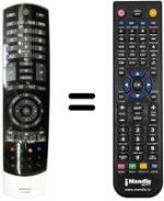 Télécommande équivalente Toshiba 40 TL 868