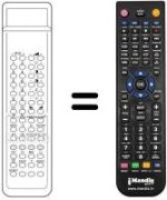 Replacement remote control Audiosonic KT 8875