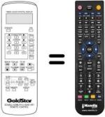 Télécommande équivalente LG GHV-8430 P