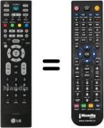Télécommande équivalente LG 42 PC 1R