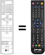 Télécommande équivalente LG MW 30LZ10