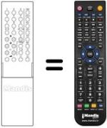 Télécommande équivalente 86183