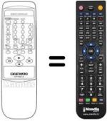 Télécommande équivalente 97P1R2BT12